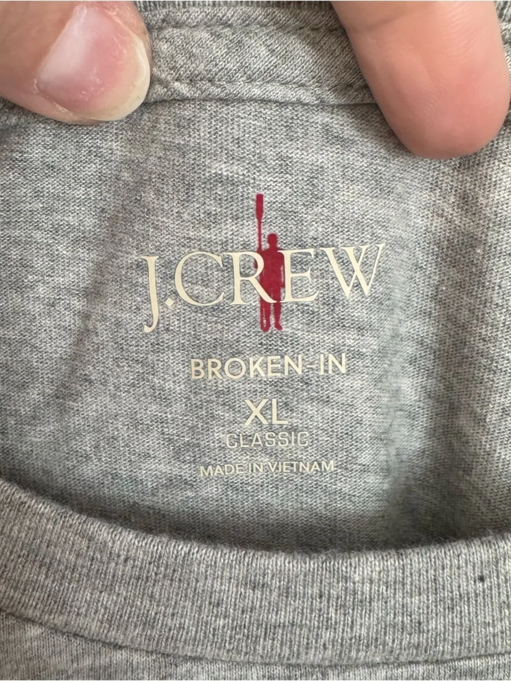 J.Crew Men’s Broken In Classic Short Sleeve Front Pocket Cotton Tee Sz XL GUC
